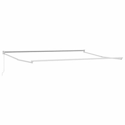Awning Manual White 4.5 x 3 m Metal