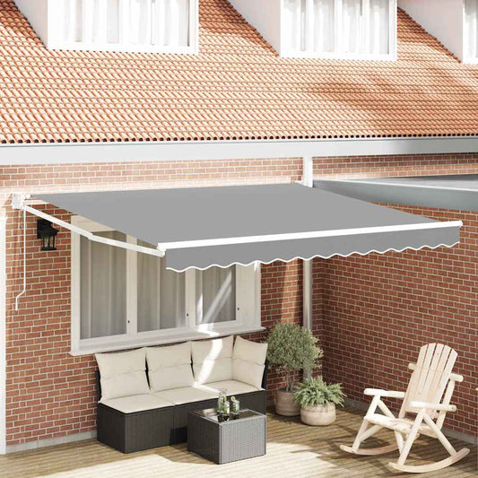 Awning White 3.5 x 2.5 m Metal