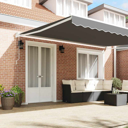 Awning White 5 x 3 m Metal