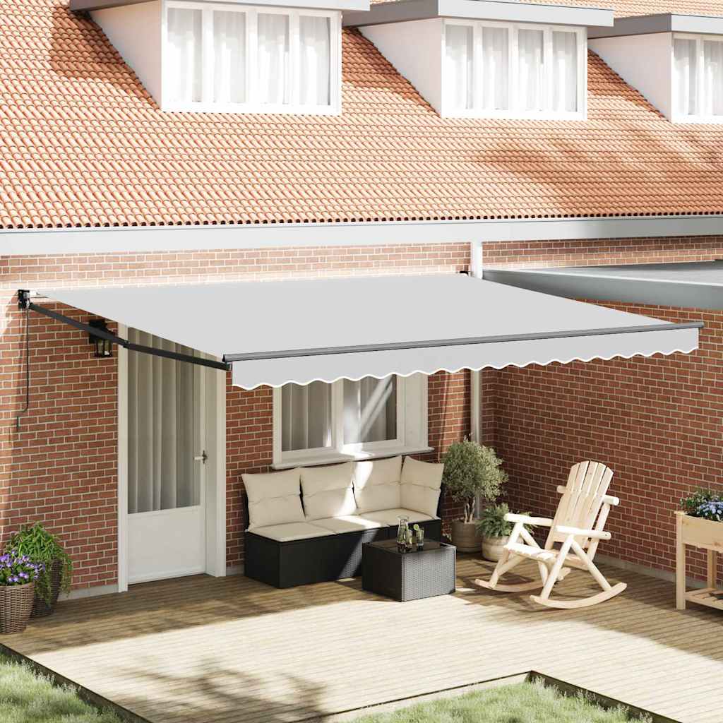Awning Manual Anthracite 5 x 3 m Metal