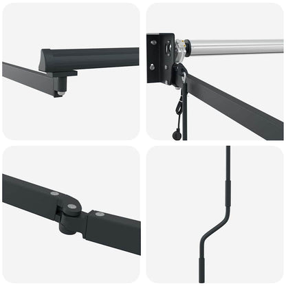 Awning Anthracite 3 x 2.5 m Metal