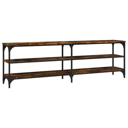 TV Cabinet Smoked Oak 160x30x50 cm Engineered Wood