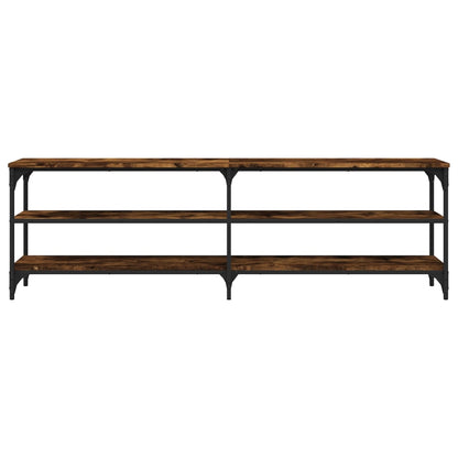 TV Cabinet Smoked Oak 160x30x50 cm Engineered Wood
