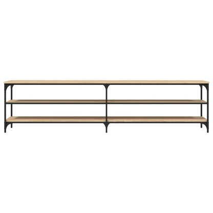 TV Cabinet Sonoma Oak 200x30x50 cm Engineered Wood and Metal