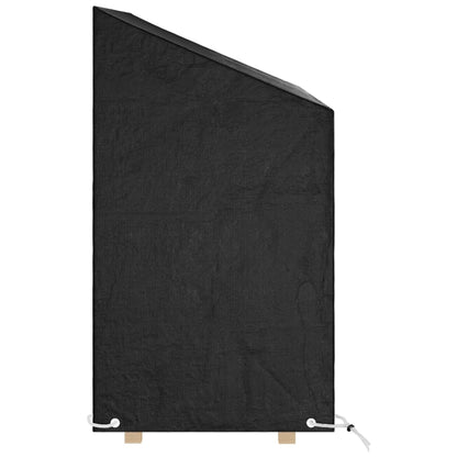 Garden Bench Covers 2 pcs 8 Eyelets 130x70x70/88 cm Polyethylene