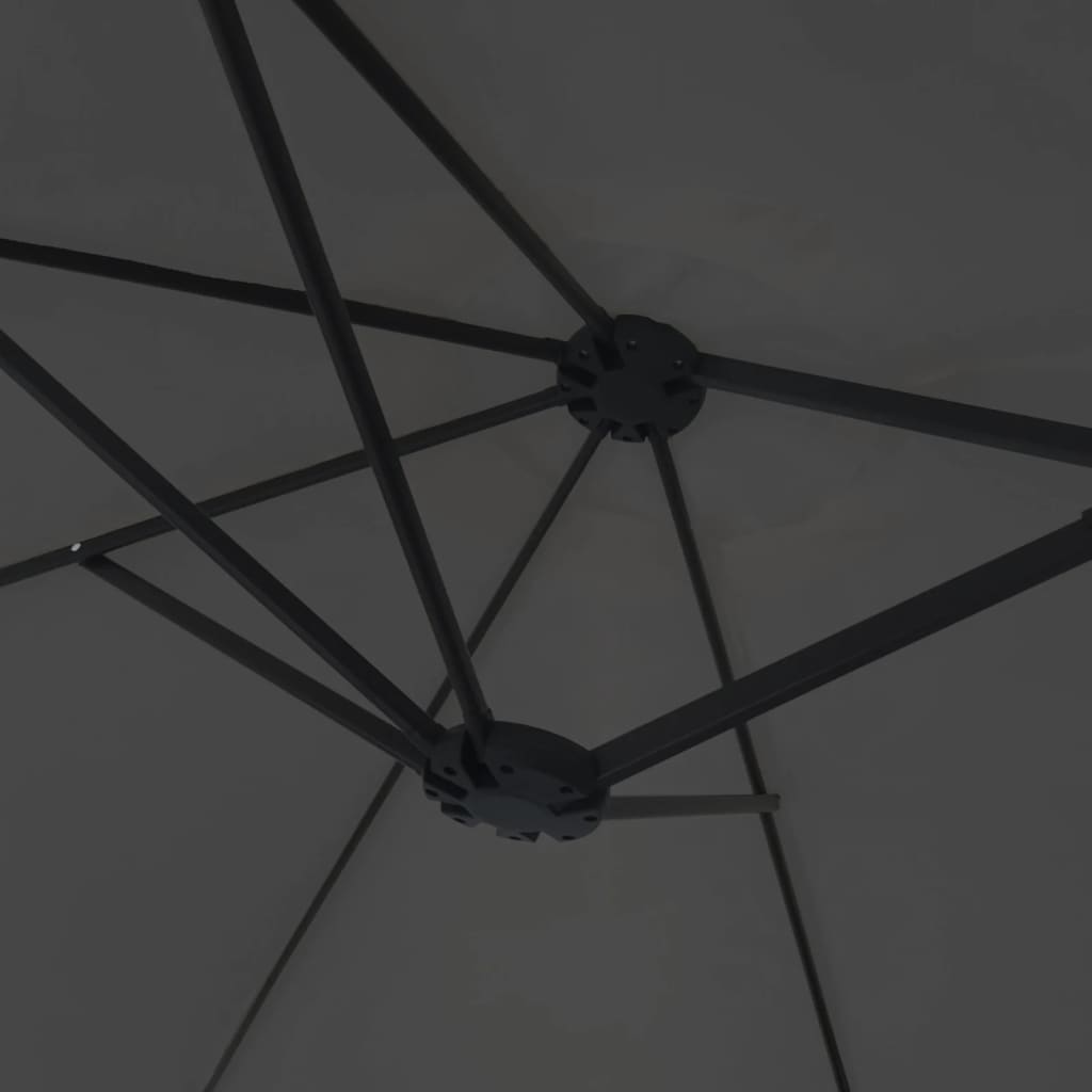 Double-Head Parasol Anthracite 449x265 cm