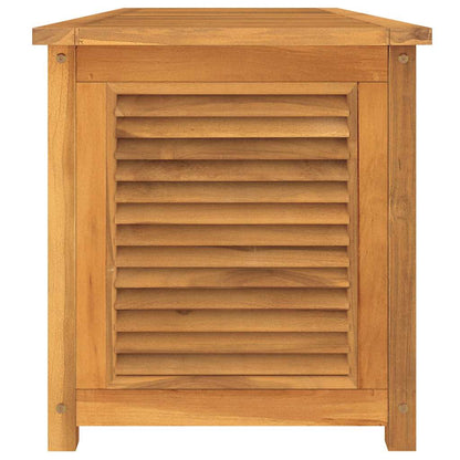 Garden Storage Box with Bag 150x50x55 cm Solid Wood Teak