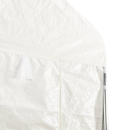 Gazebo with Roof White 15.61x4.08x3.22 m Polyethylene