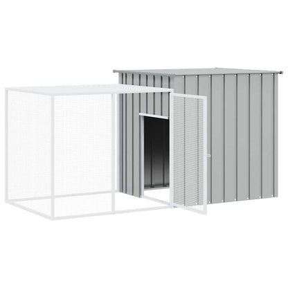 Rabbit Cage Grey 200x91x100 cm Galvanised Steel