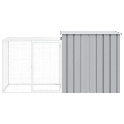 Rabbit Cage Grey 200x91x100 cm Galvanised Steel