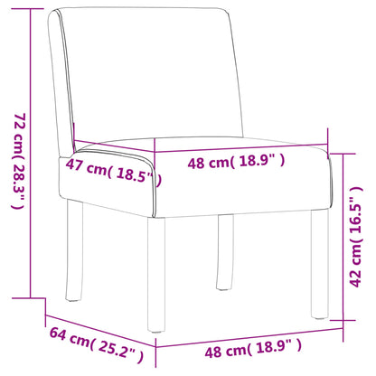 Slipper Chair Cream Fabric