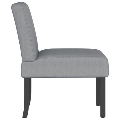 Slipper Chair Light Grey Fabric