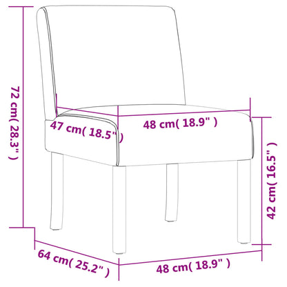 Slipper Chair Black Fabric