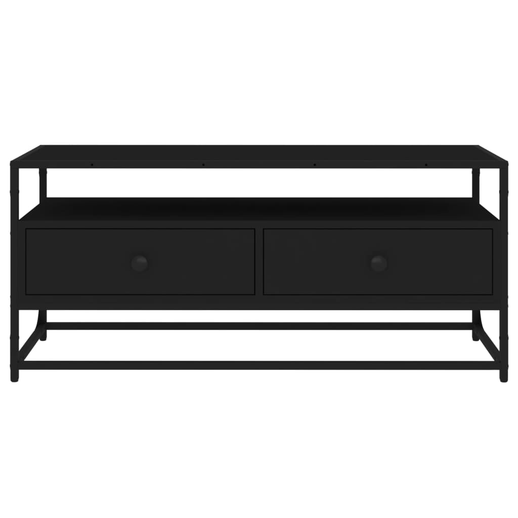 TV Cabinet Black 100x35x45 cm Engineered Wood