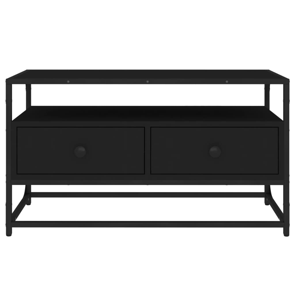 TV Cabinet Black 80x35x45 cm Engineered Wood