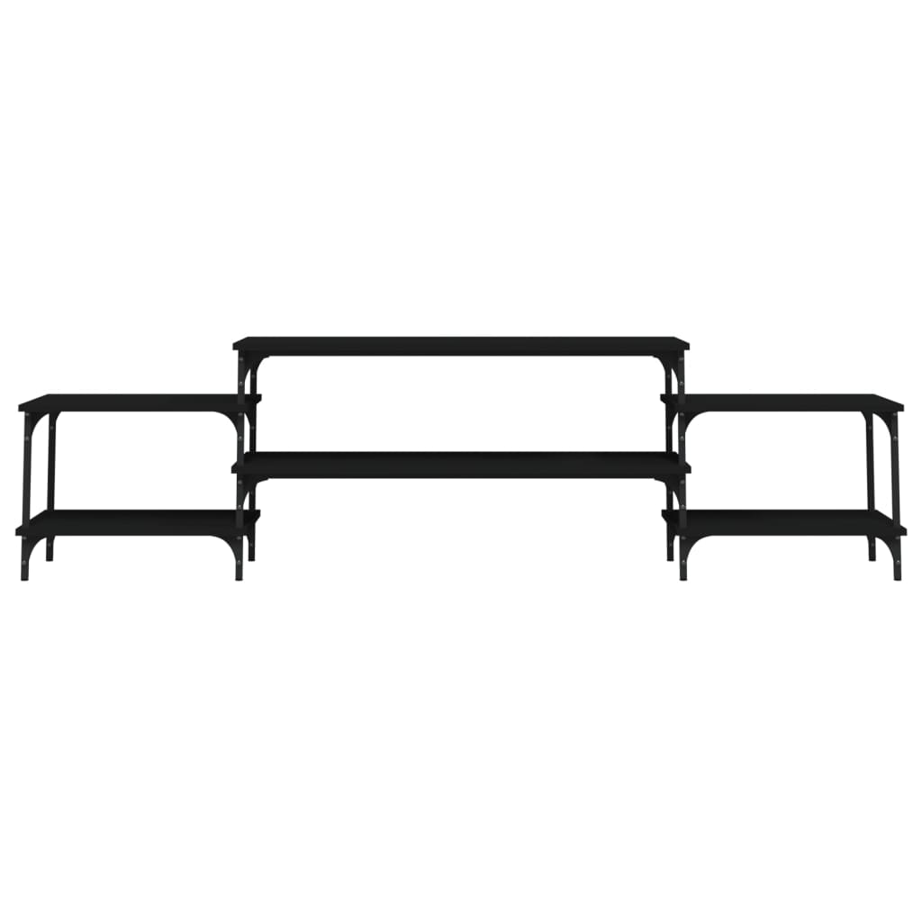 TV Cabinet Black 197x35x52 cm Engineered Wood