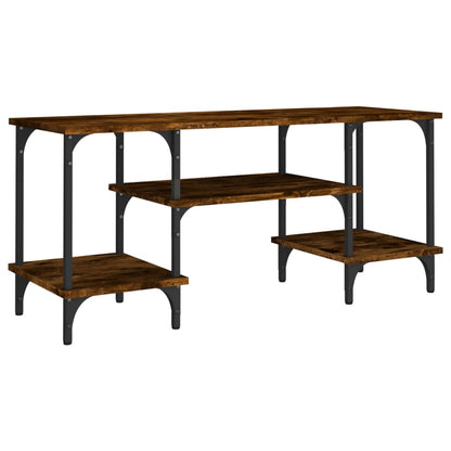 TV Cabinet Smoked Oak 102x35x45.5 cm Engineered Wood