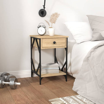 Bedside Cabinets 2 pcs Sonoma Oak 40x42x60 cm Engineered Wood
