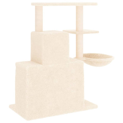 Cat Tree with Sisal Scratching Posts Cream 83 cm
