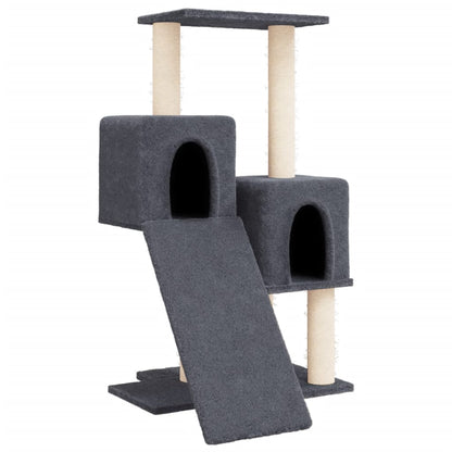 Cat Tree with Sisal Scratching Posts Dark Grey 82 cm