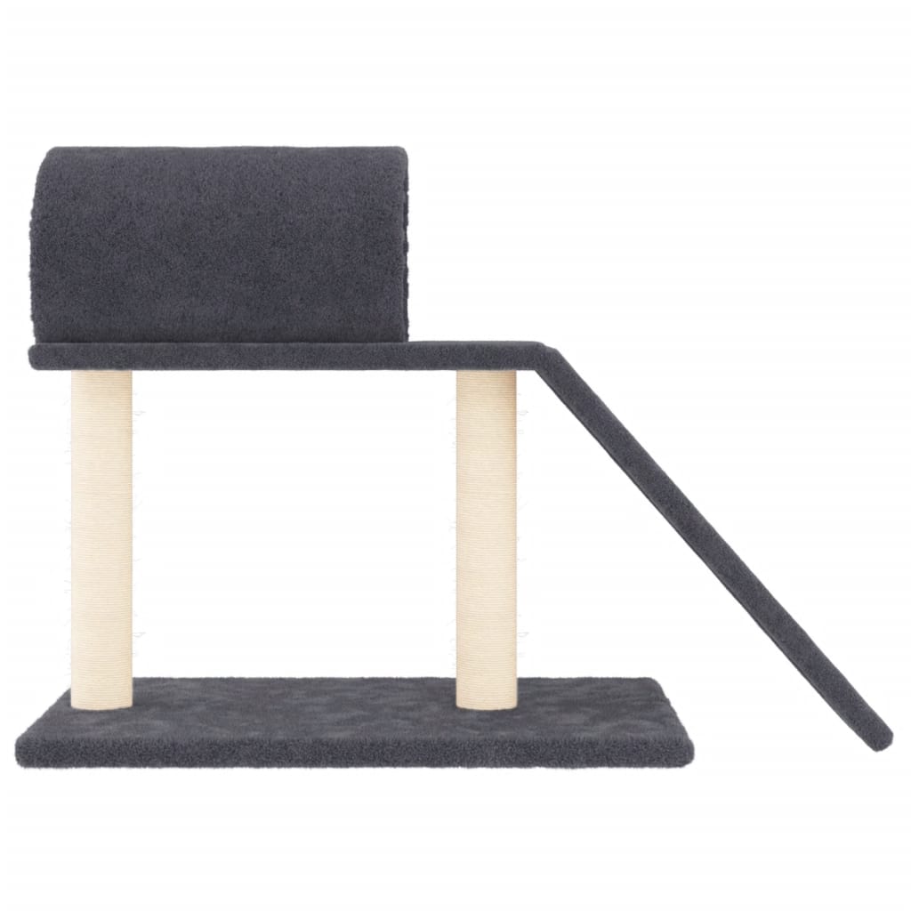 Cat Scratching Posts with Tunnel and Ladder Dark Grey 55.5 cm