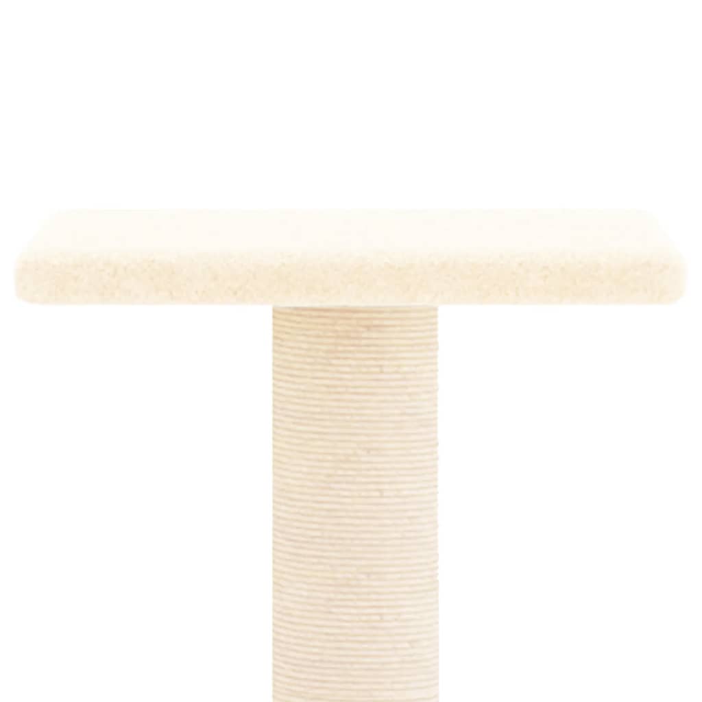 Cat Tree with Sisal Scratching Posts Cream 73 cm
