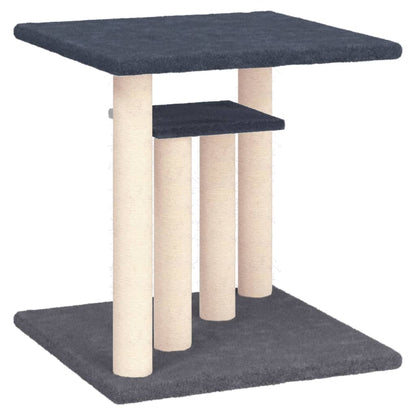 Cat Scratching Posts with Platforms Dark Grey 50 cm