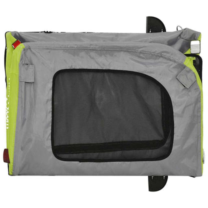 Pet Bike Trailer Green and grey 124.5 x 63.5 x 53 cm