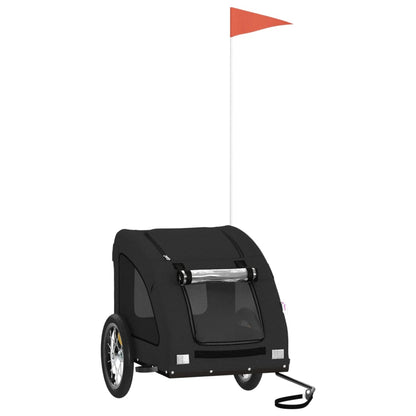 Pet Bike Trailer Black Oxford Fabric and Iron