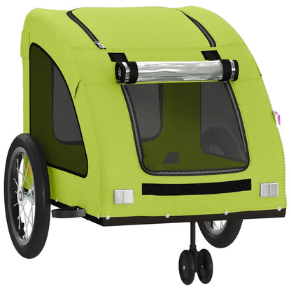 Pet Bike Trailer Green Oxford Fabric and Iron