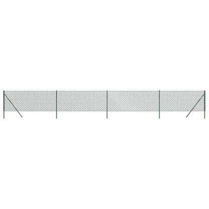 Chain Link Fence Green 1.1x10 m