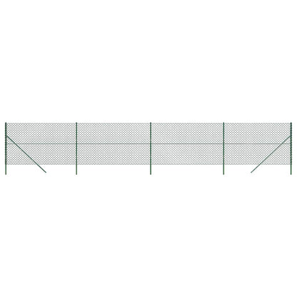 Chain Link Fence Green 1.6x10 m