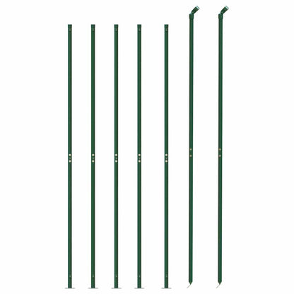 Chain Link Fence with Flange Green 1.6x10 m
