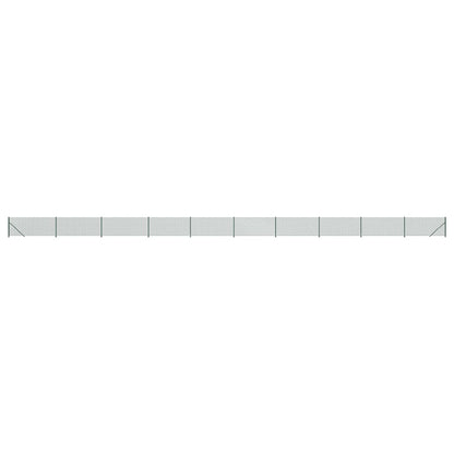 Chain Link Fence with Flange Green 1x25 m