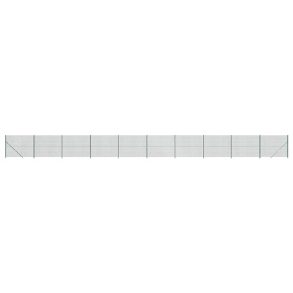 Chain Link Fence with Flange Green 2x25 m