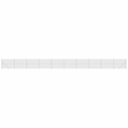 Chain Link Fence with Flange Silver 1.4x25 m