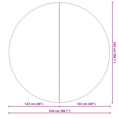Pool Ground Cloth Light Grey Ø244 cm Polyester Geotextile