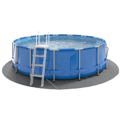 Pool Ground Cloth Light Grey Ø428 cm Polyester Geotextile