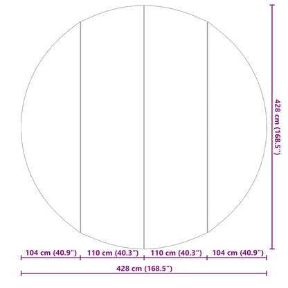 Pool Ground Cloth Light Grey Ø428 cm Polyester Geotextile
