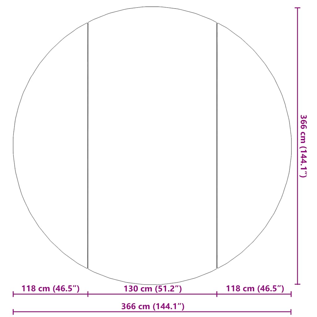 Pool Ground Cloth Light Grey Ø366 cm Polyester Geotextile