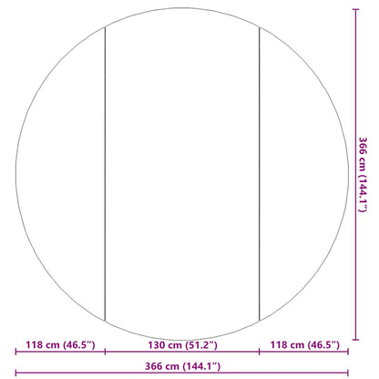 Pool Ground Cloth Light Grey Ø366 cm Polyester Geotextile