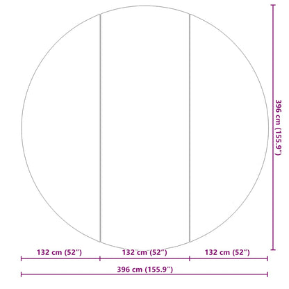 Pool Ground Cloth Light Grey Ø396 cm Polyester Geotextile
