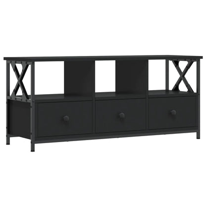 TV Cabinet Black 102x33x45 cm Engineered Wood&Iron