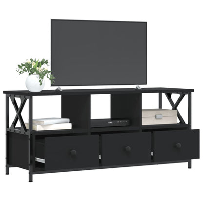 TV Cabinet Black 102x33x45 cm Engineered Wood&Iron
