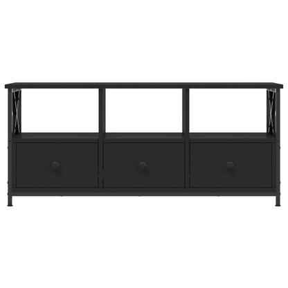TV Cabinet Black 102x33x45 cm Engineered Wood&Iron