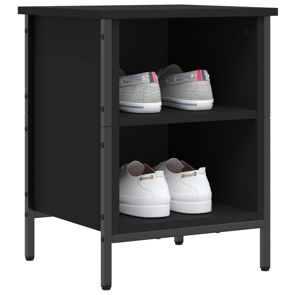 Shoe Cabinet Black 38x35x50 cm Engineered Wood