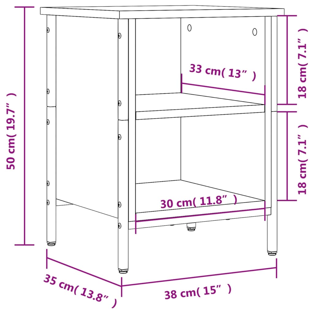 Shoe Cabinet Black 38x35x50 cm Engineered Wood