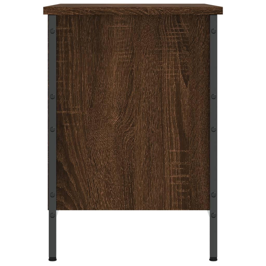 Shoe Cabinet Brown Oak 69x35x50 cm Engineered Wood