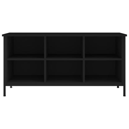 Shoe Cabinet Black 100x35x50 cm Engineered Wood