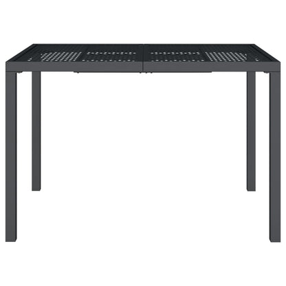 Garden Table Anthracite 110x80x72 cm Steel